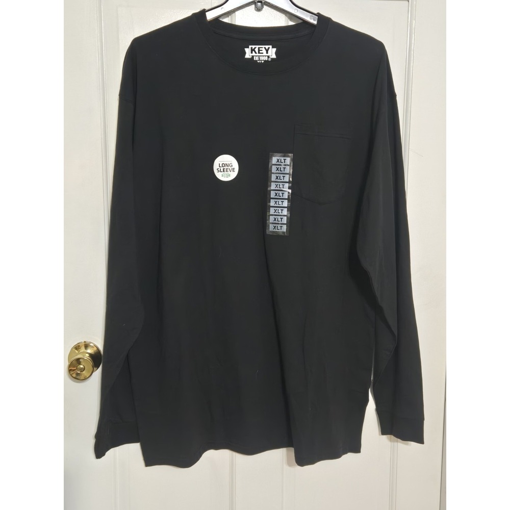Key Workwear  long sleeve t shirt Mens sz XL tall  NWT black